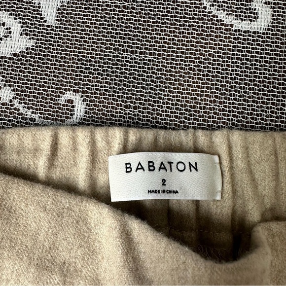 Aritzia Babaton Conan Wool And Cashmere Blend Pull On Crop Pant Sz 2 - Picture 9 of 13